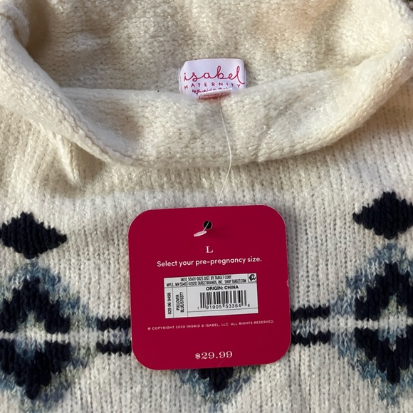 Isabel Maternity • NWT Fair Isle Pattern Sweater - Picture 3 of 7